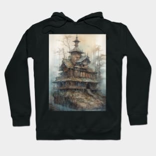 Gothic Futurism House in the Old Ancient Woods Hoodie